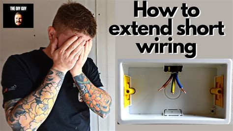 extend short wire to new panel